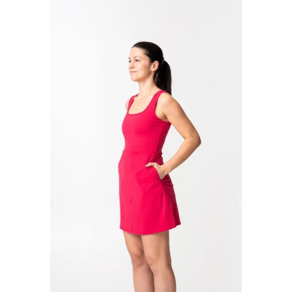 NWT Alder Apparel Medium Cherry Adventure Performance Racerback Dress - Picture 3 of 11
